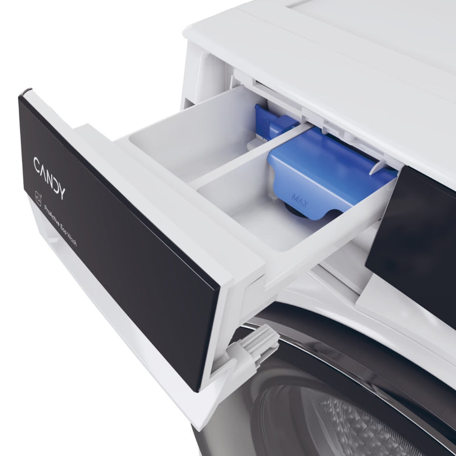Lave-linge hublot Candy ProWash 700 BS 412B8-S blanc de 12 kg, vue 7