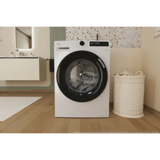 Lave-linge hublot Candy BR 411BL9-S 11 kg blanc à hublot noir, vue 10