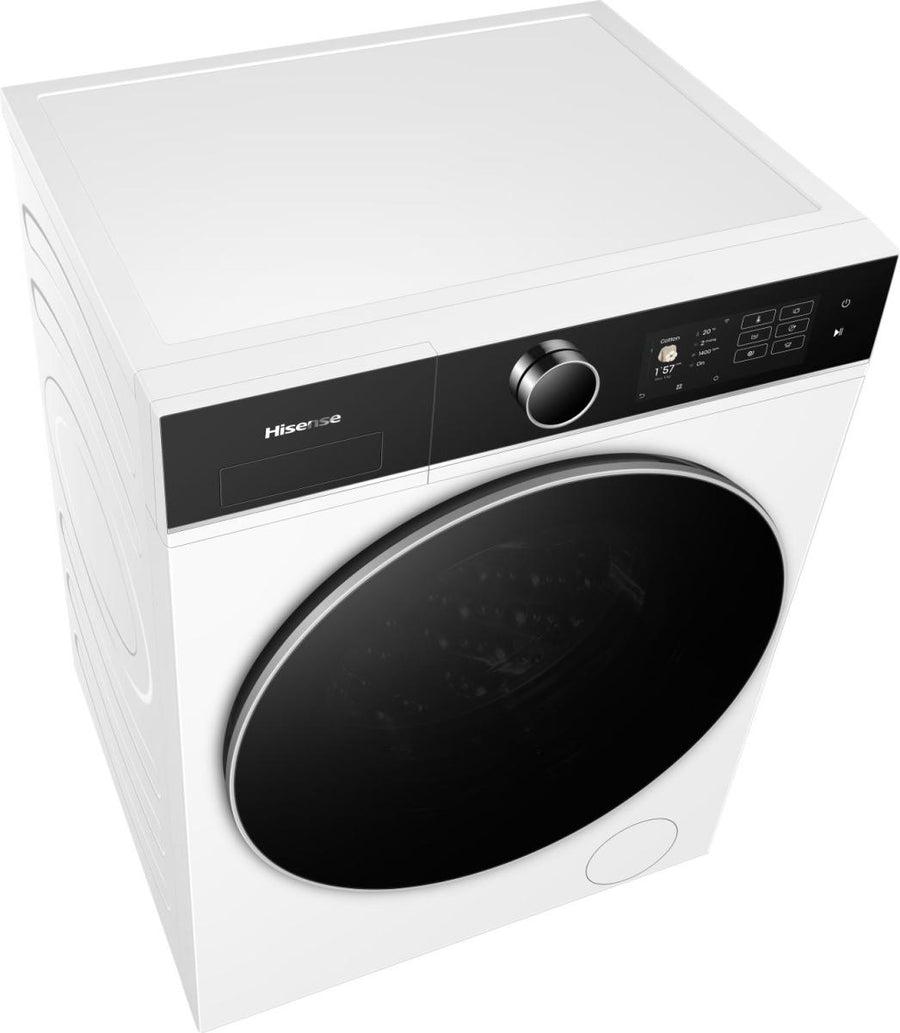 Lave-linge hublot Hisense WF5I8043BWF 8 kg blanc, pose libre, vue 4