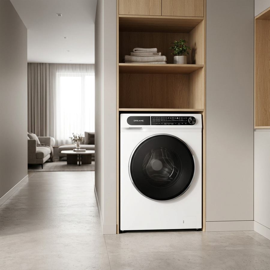 Lave-linge hublot Dreame S DRWASHS8KG blanc ultra-mince de 8 kg, vue 5