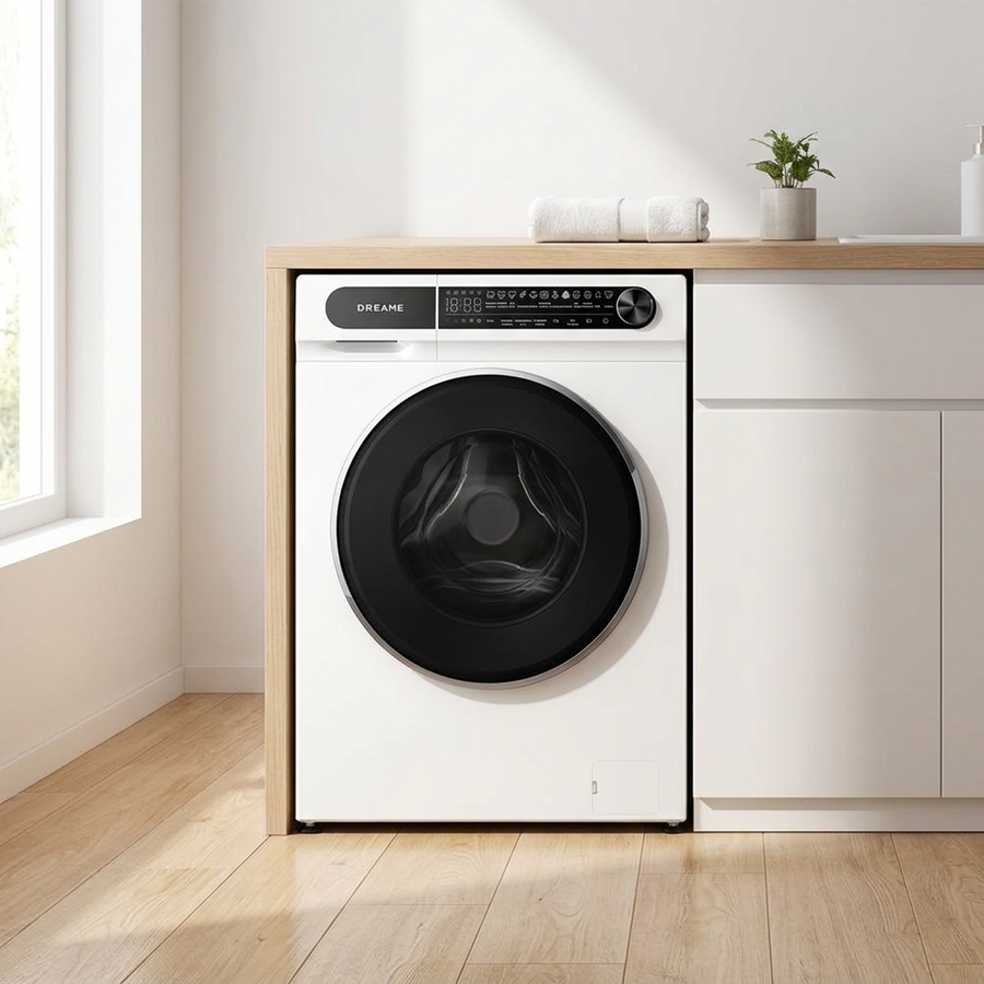 Lave-linge hublot Dreame S DRWASHS8KG blanc ultra-mince de 8 kg, vue 2