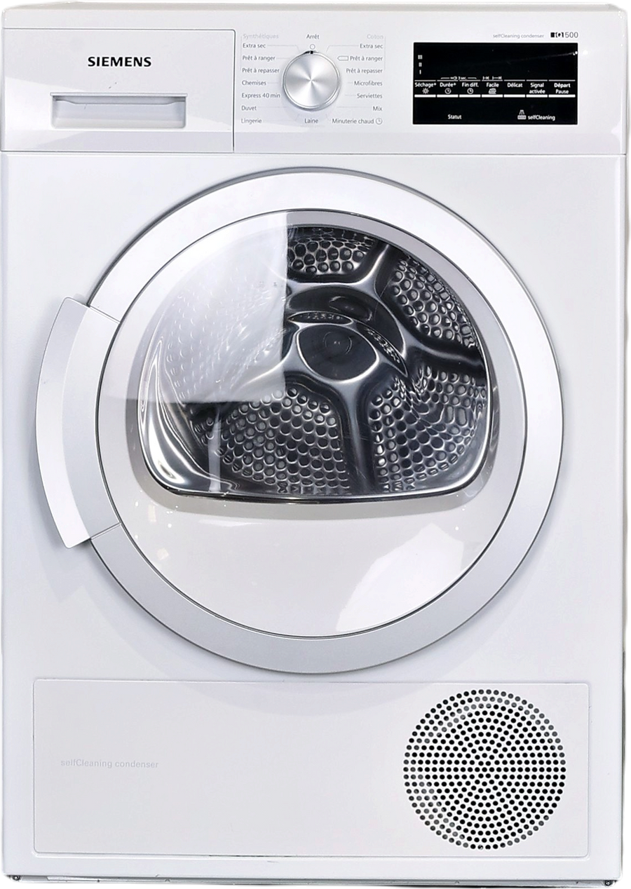 Sèche-linge pompe à chaleur reconditionné Siemens WT47W490FF blanc, 9 kg