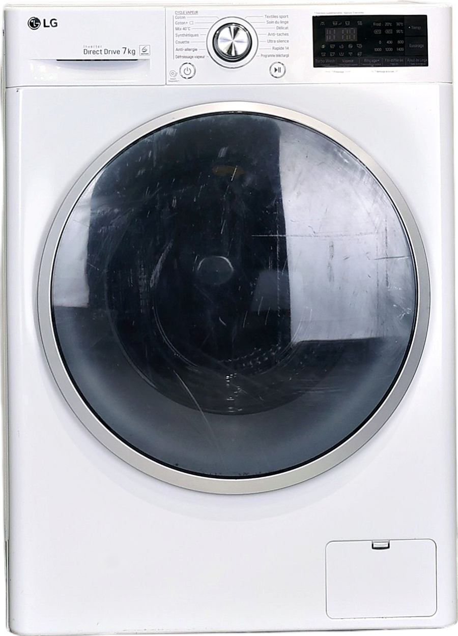 Lave-linge hublot reconditionné LG F14J82WHST blanc, 10,5 kg