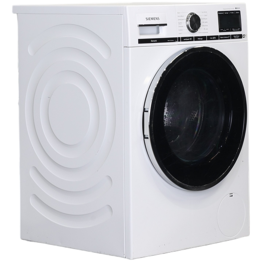Lave-linge hublot blanc Siemens WM14VEH0FR 9 kg vu de face, vue 2