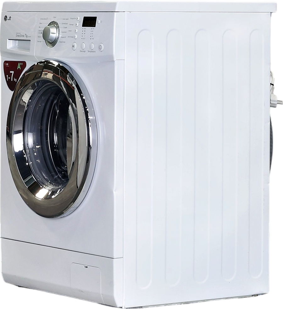 Lave-linge hublot LG F12721WH 7 kg, pose libre 60 cm, vue 3