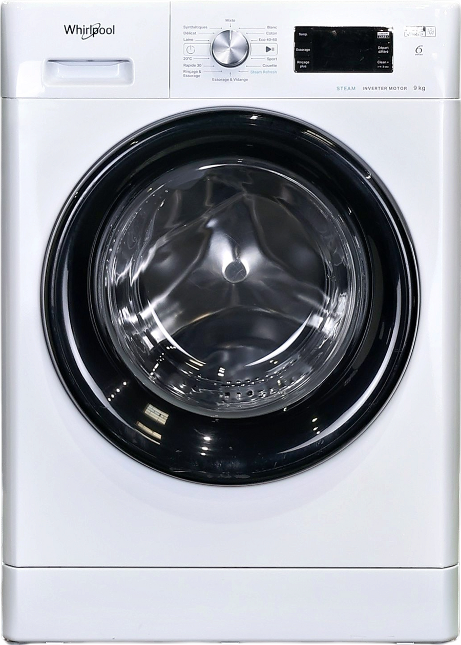 Lave-linge hublot blanc Whirlpool FFBP9489BVFR 9 kg