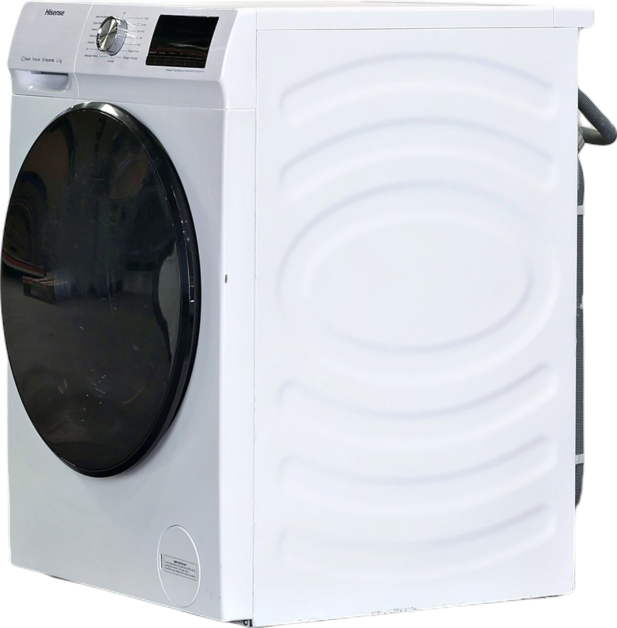 Lave-linge hublot blanc Hisense W1214QA 12 kg vu de face, vue 3