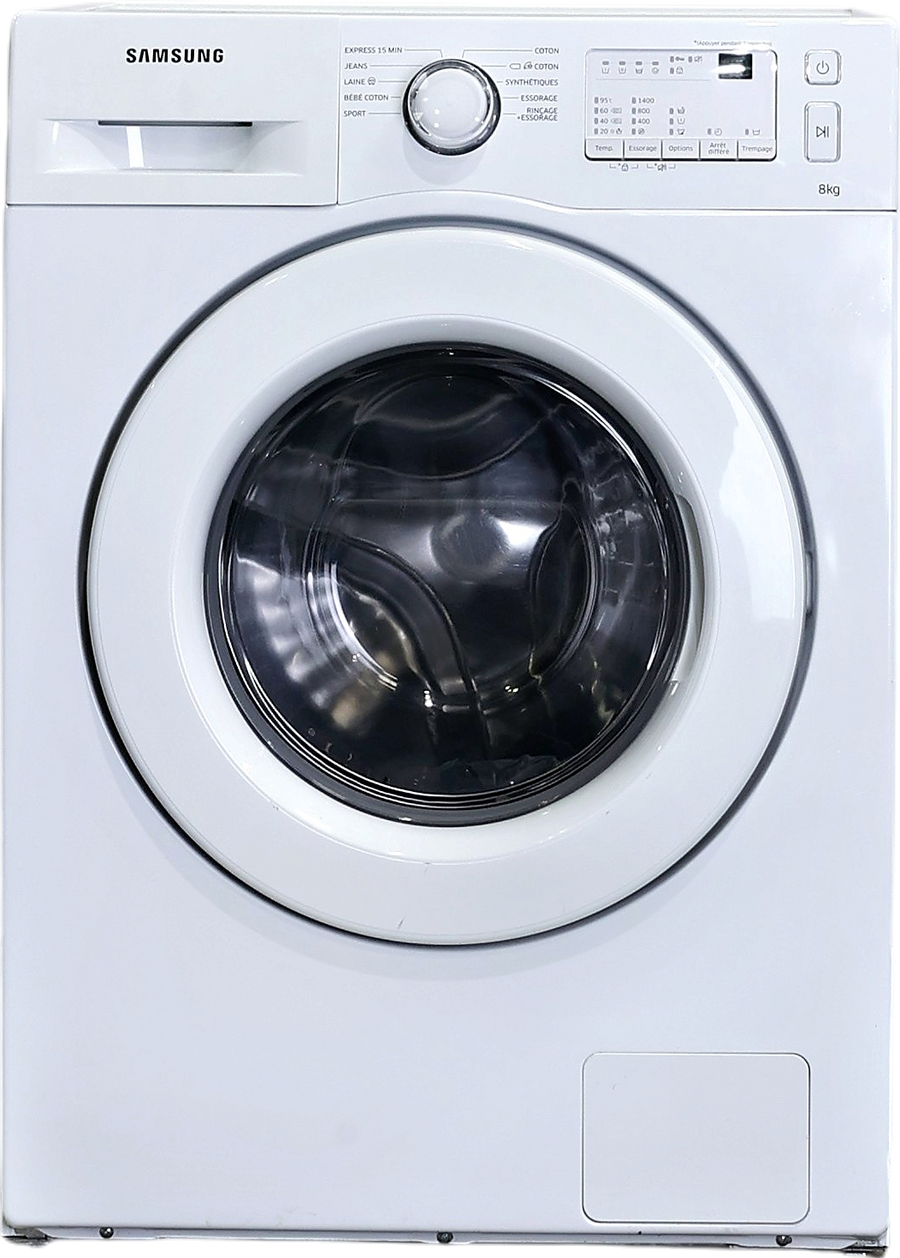 Lave-linge hublot blanc Samsung WW80J3483KW 8 kg
