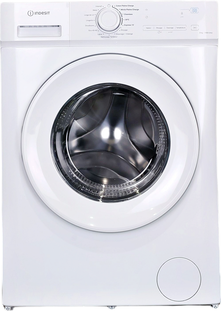 Lave-linge hublot blanc Indesit IMA864MYTIMEFR 8 kg