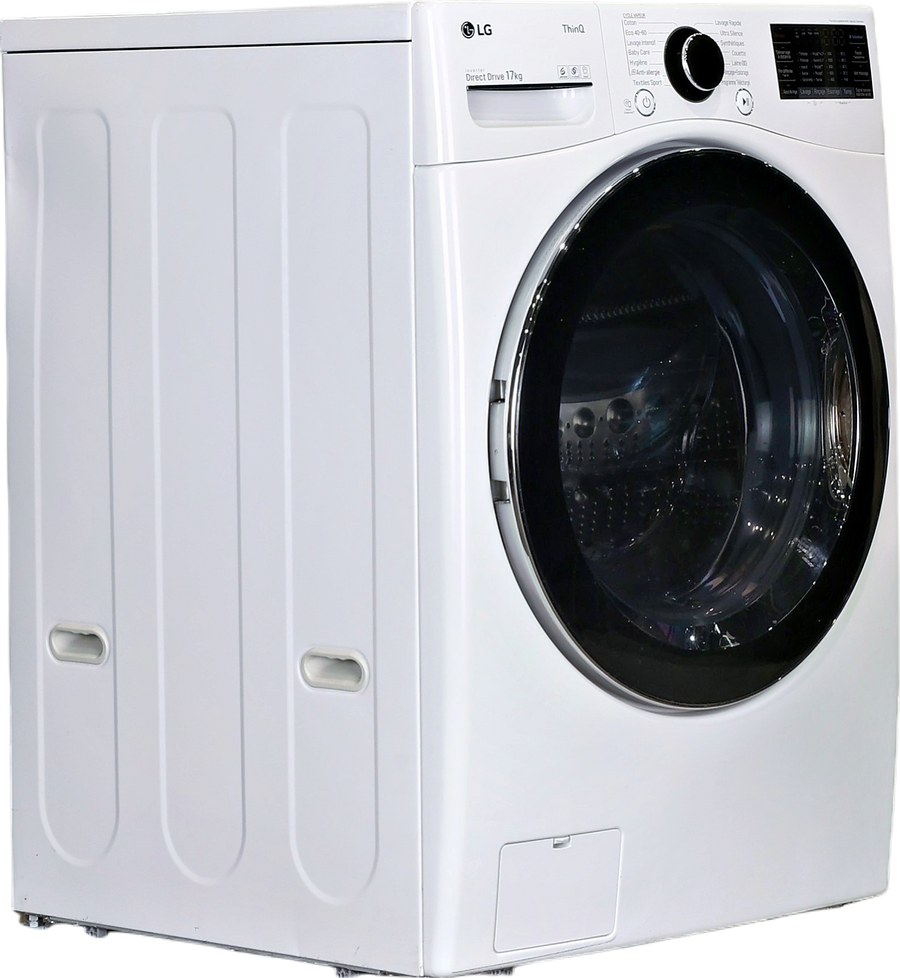 Lave-linge hublot blanc LG F71P12WHS 17 kg vu de face, vue 2