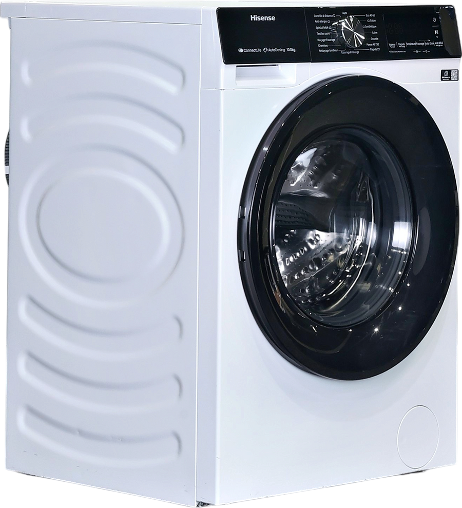 Lave-linge hublot reconditionné Hisense WF3S1045BW3 blanc, 10,5 kg, vue 2