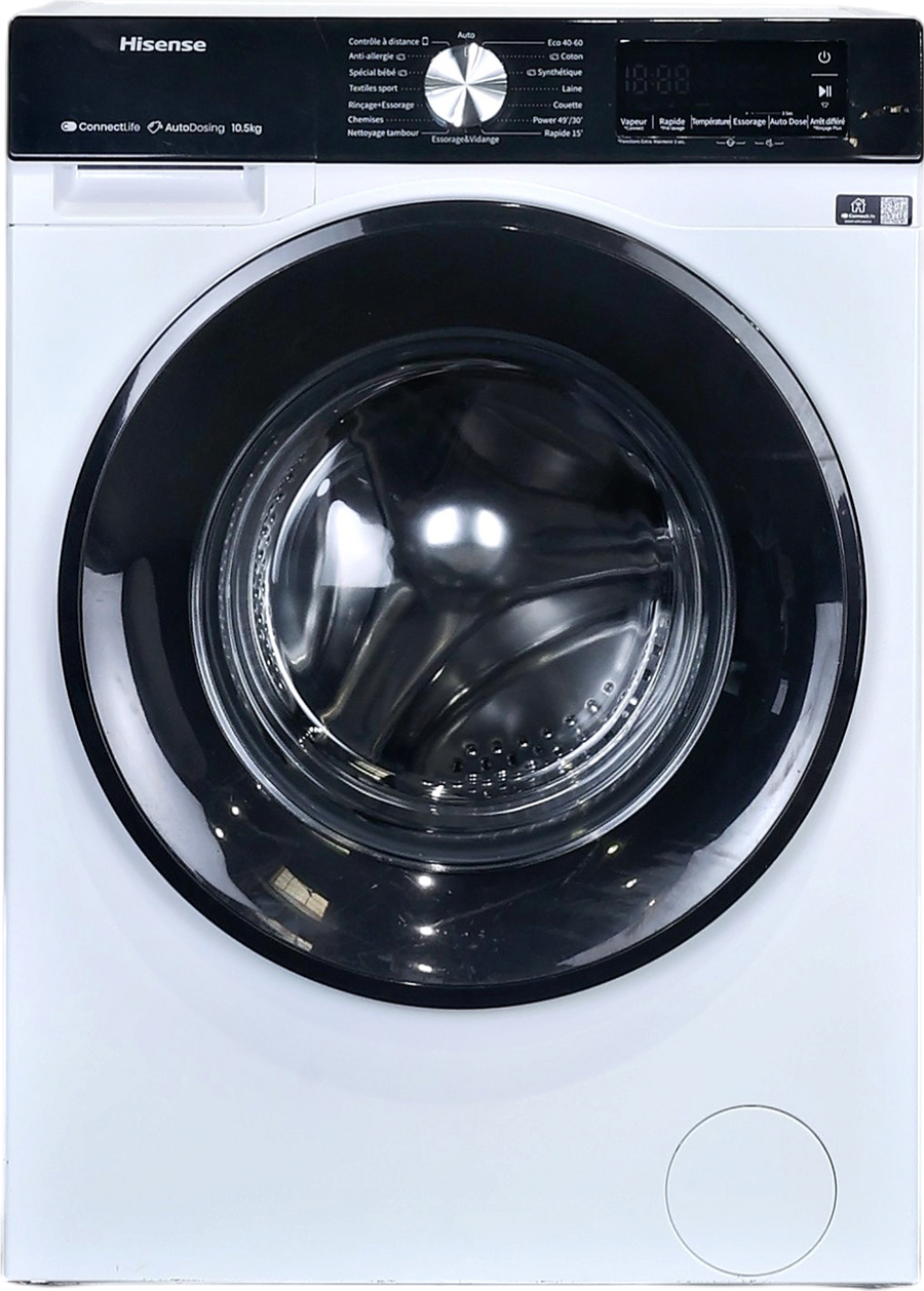 Lave-linge hublot reconditionné Hisense WF3S1045BW3 blanc, 10,5 kg