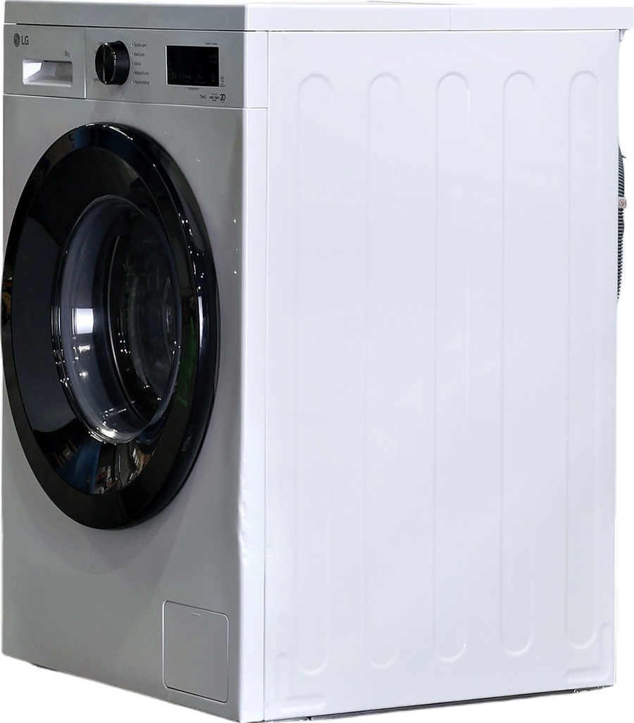 Lave-linge hublot blanc LG F84B15WHS 8 kg vu de face, vue 3
