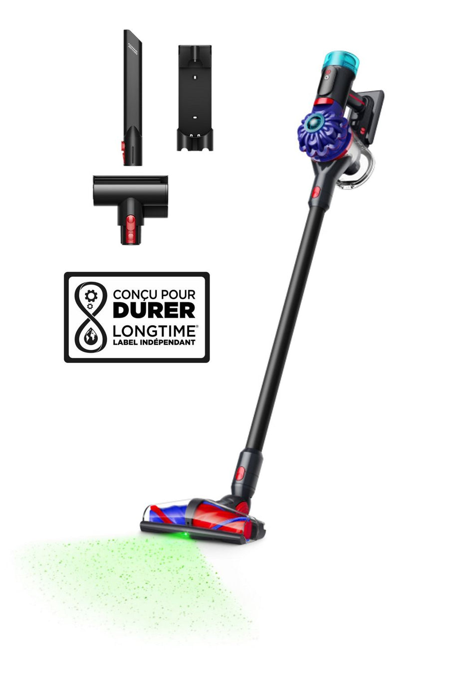 Aspirateur balai sans fil Dyson V10 Konical avec brosse conique