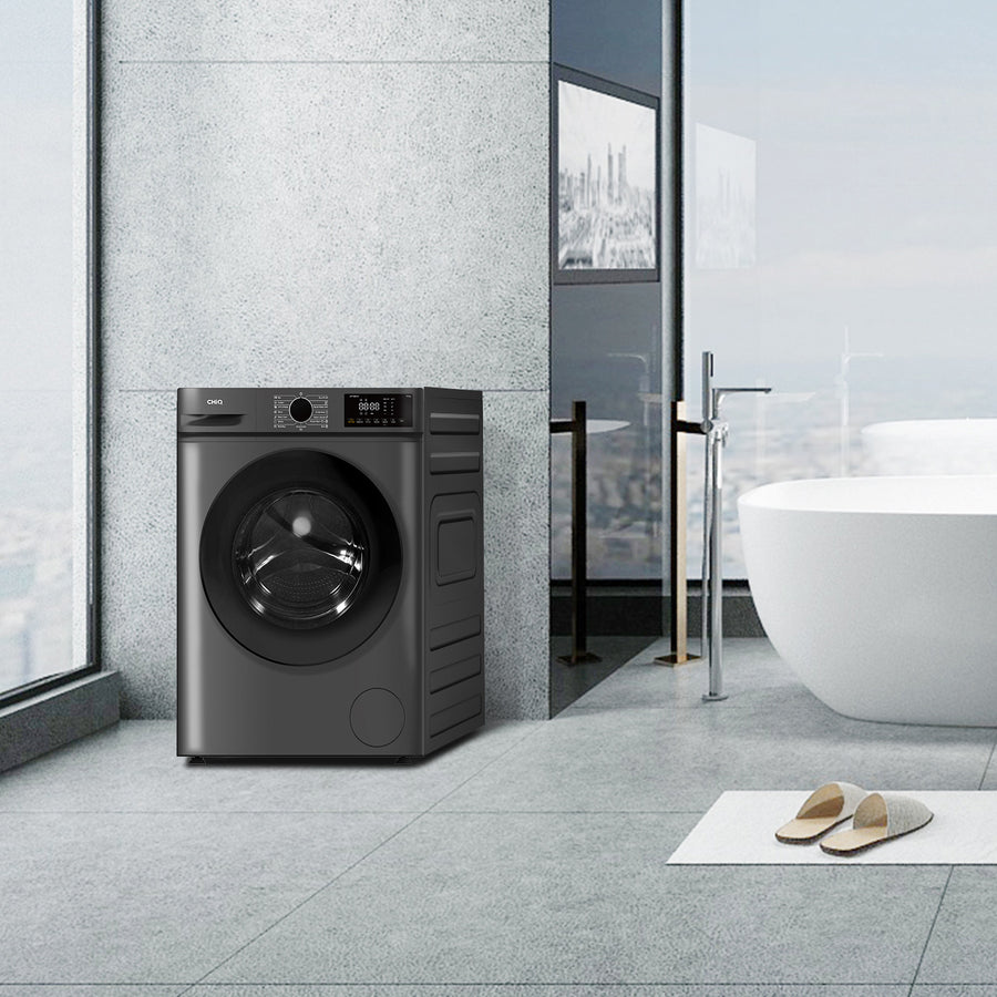 Lave-linge hublot CHiQ JW105883G 10 kg gris foncé, vue 9