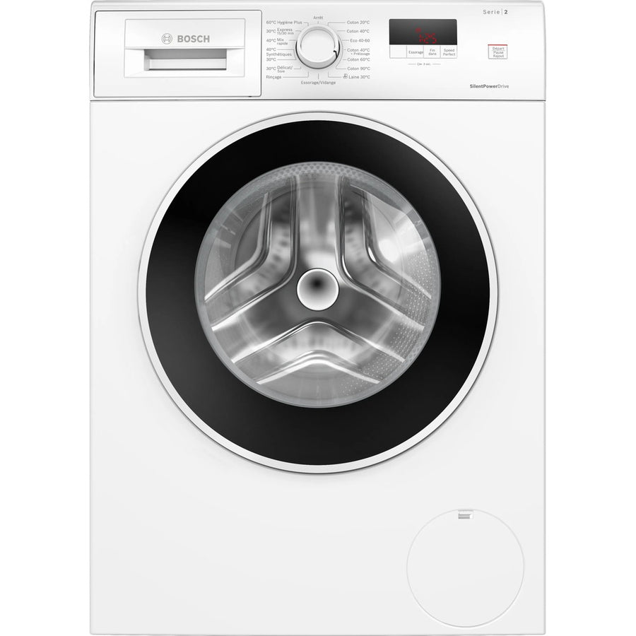 Lave-linge hublot Bosch WGE02409FR blanc de 7 kg à chargement frontal