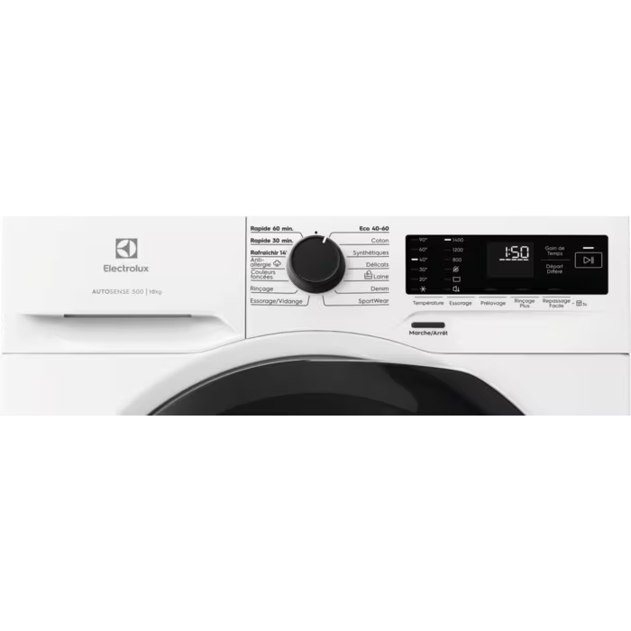 Lave-linge hublot Electrolux EWF1410N2 blanc de 10 kg à pose libre, vue 4