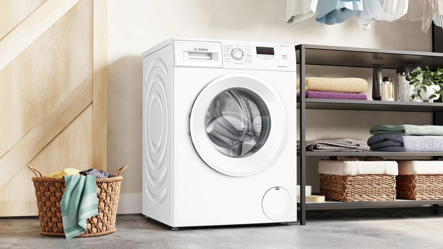 Lave-linge hublot Bosch WGE02407FR blanc de 7 kg à chargement frontal, vue 4