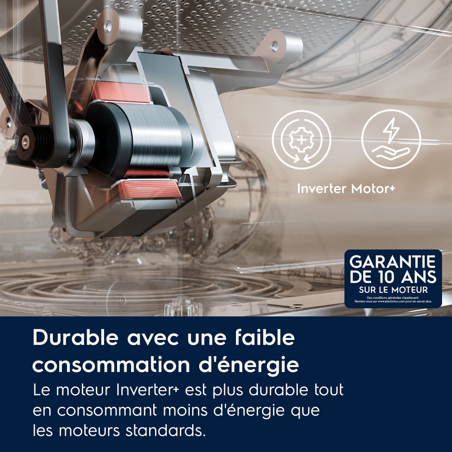 Lave-linge hublot Electrolux EW6FI4805AW blanc de 8 kg à pose libre, vue 10