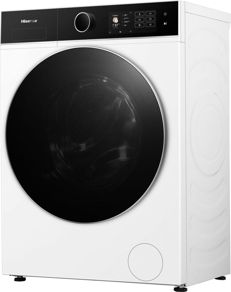 Lave-linge hublot Hisense WF5I8043BWF 8 kg blanc, pose libre, vue 2