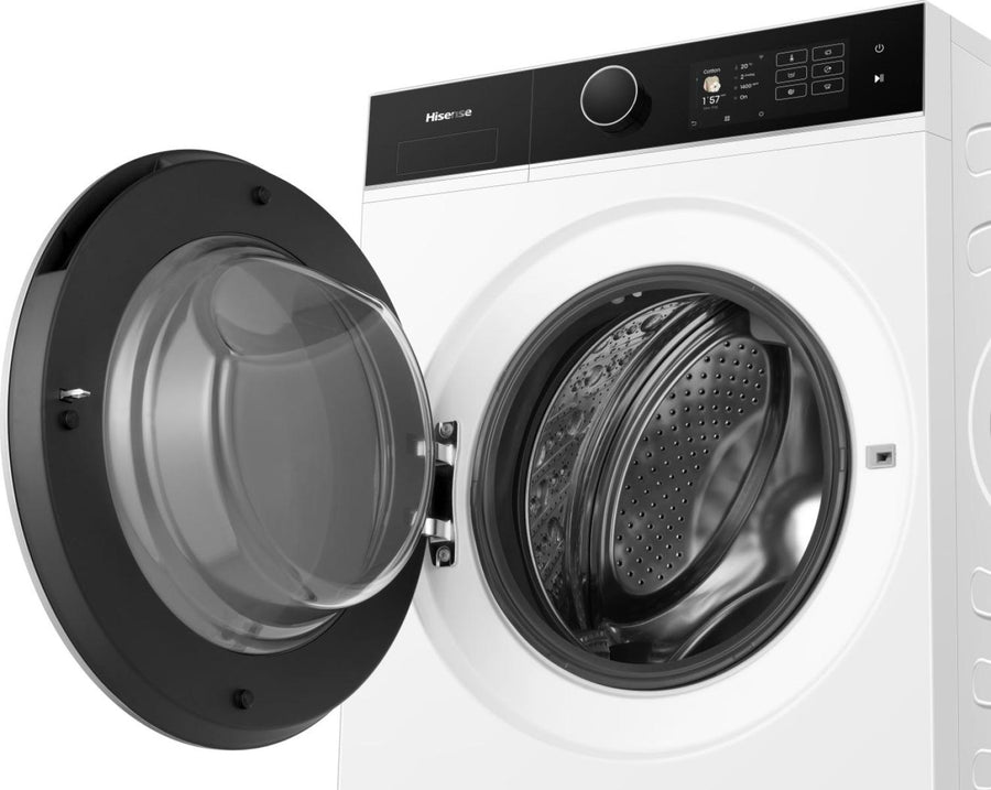 Lave-linge hublot Hisense WF5I8043BWF 8 kg blanc, pose libre, vue 6