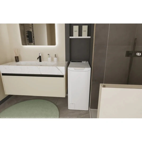 Lave-linge à chargement par le dessus Candy ProWash 500 TCA464TM4-S blanc, vue 6