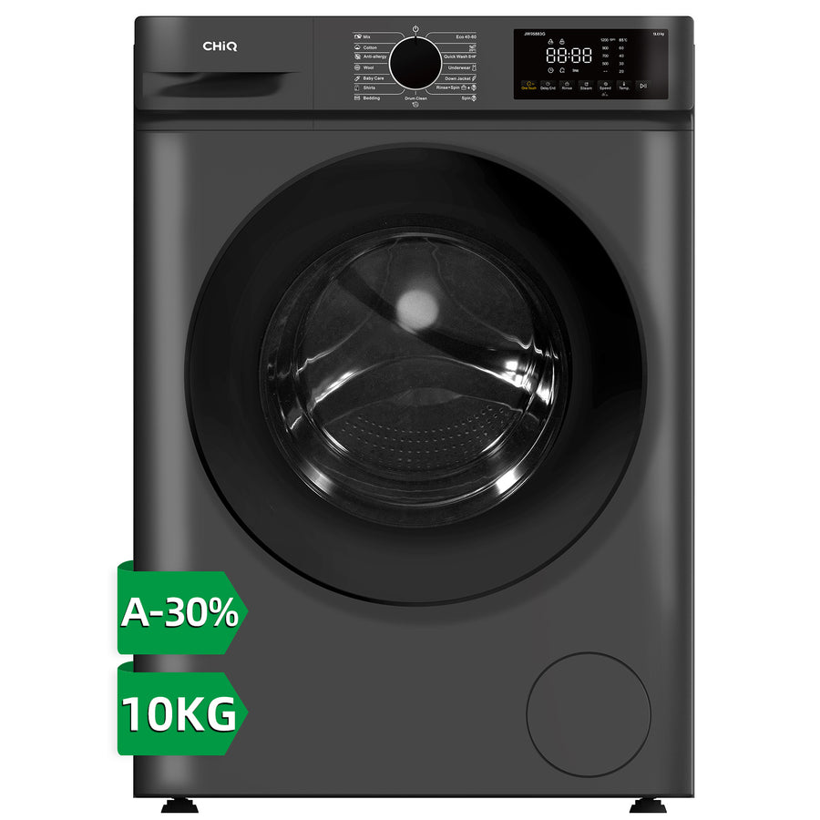 Lave-linge hublot CHiQ JW105883G 10 kg gris foncé