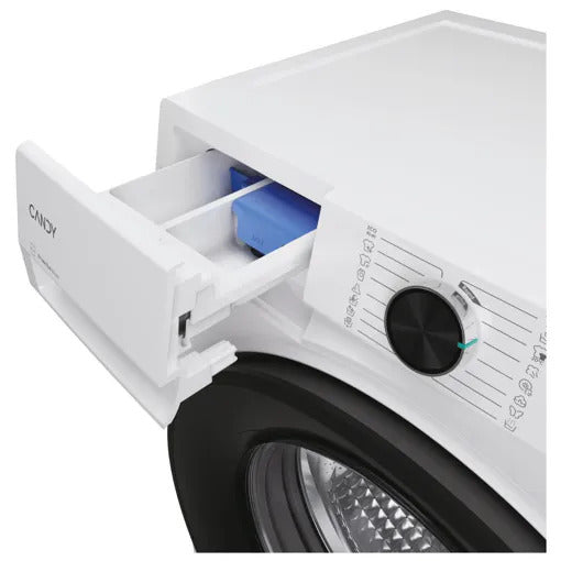 Lave-linge hublot Candy BR 411BL9-S 11 kg blanc à hublot noir, vue 9