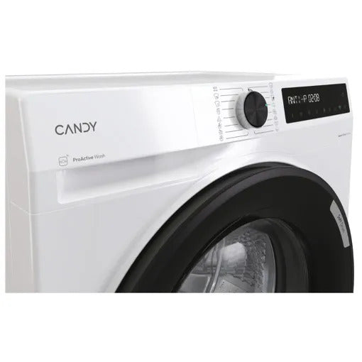 Lave-linge hublot Candy BR 411BL9-S 11 kg blanc à hublot noir, vue 4