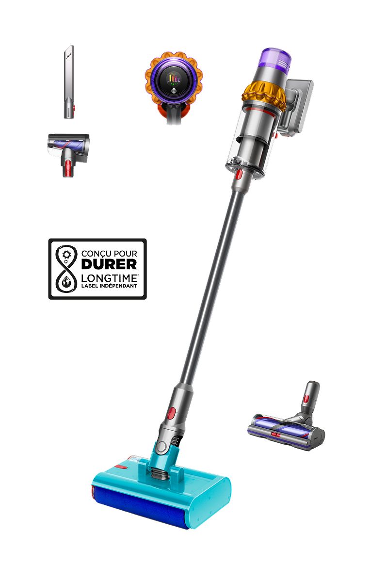 Aspirateur laveur sans fil Dyson V15s Detect Submarine avec brosse lavante