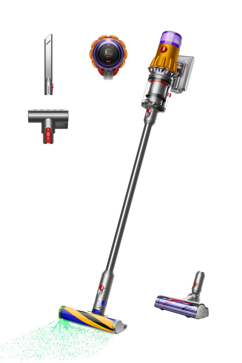 Aspirateur balai sans fil Dyson V12 Detect Slim Absolute avec tête Fluffy Optic
