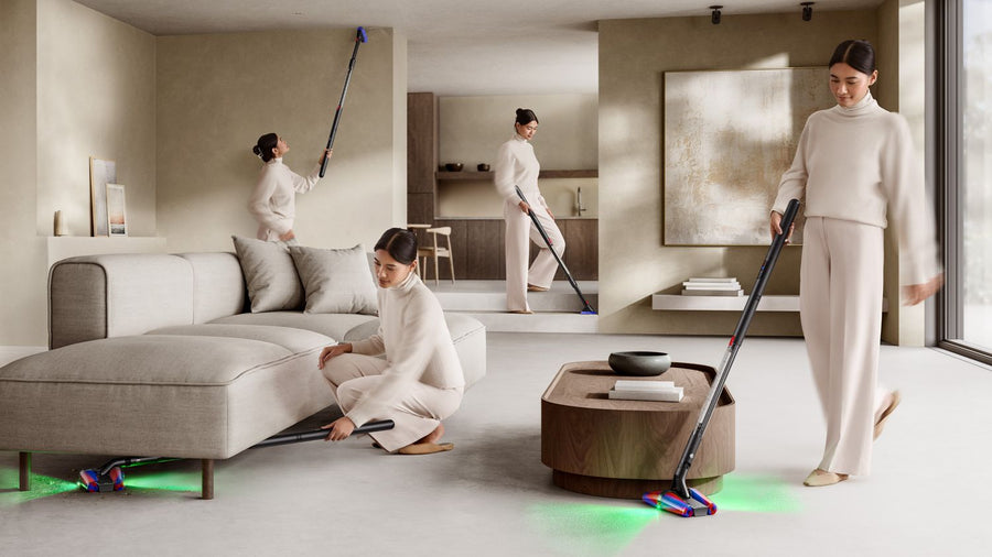 Aspirateur balai sans fil Dyson PencilVac Fluffycones noir mat ultra-fin, vue 6