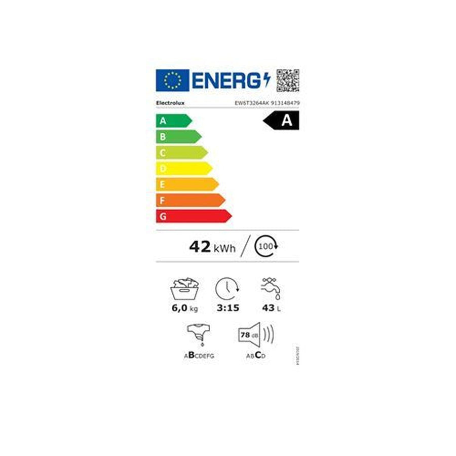Lave-linge top reconditionné Electrolux EW6T3264AK blanc, largeur 39,7 cm, vue 6