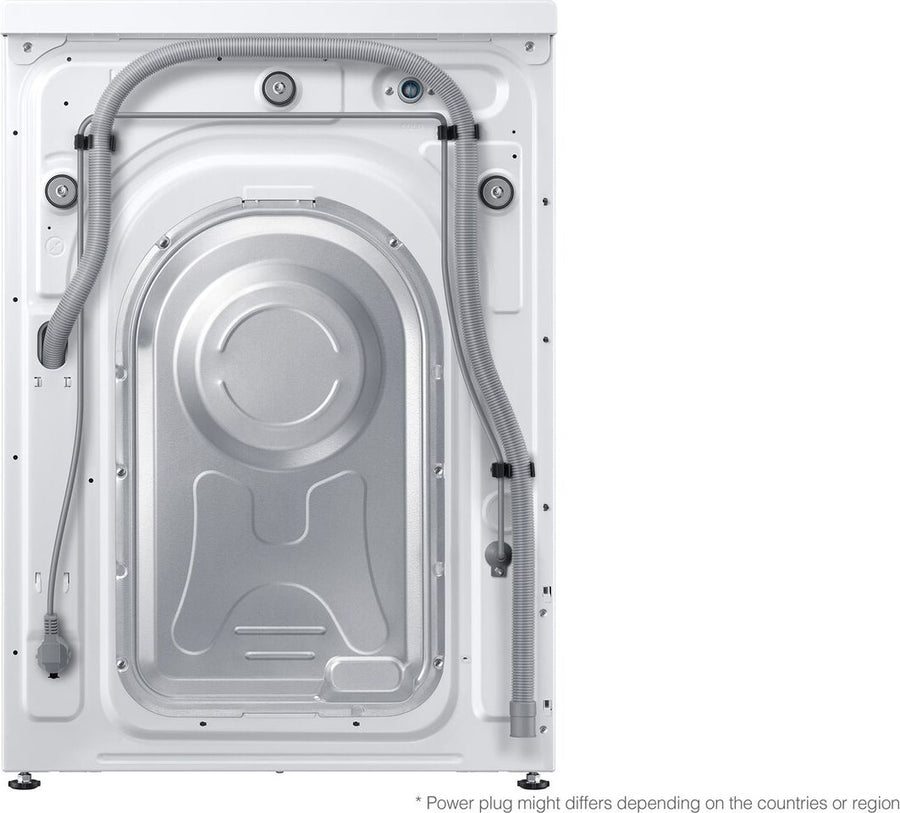 Lave-linge séchant blanc Samsung WD80T4046EW 8 kg vu de face, vue 4