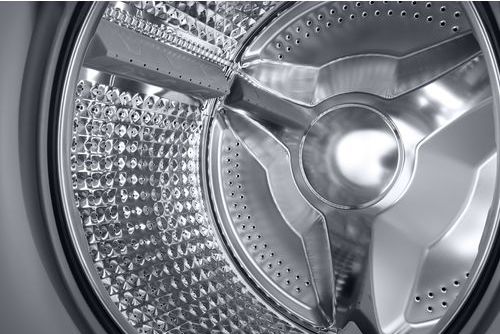 Lave-linge séchant blanc Samsung WD80T4046EW 8 kg vu de face, vue 6