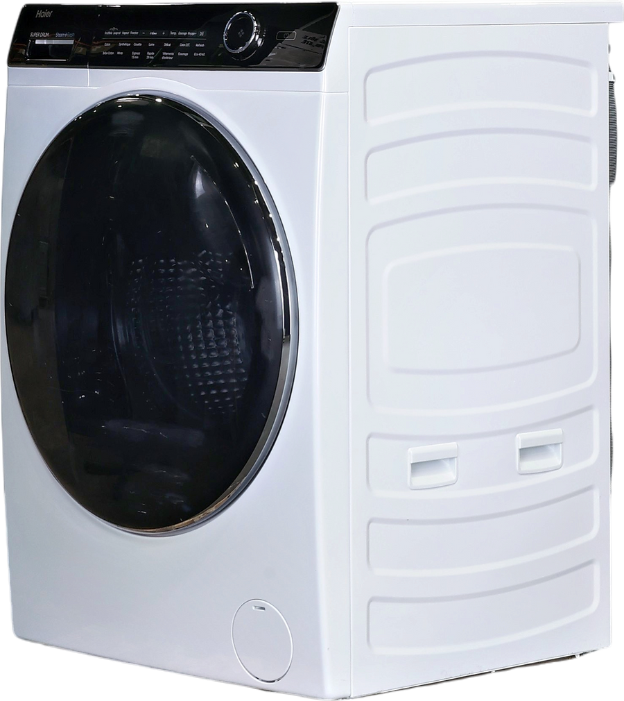 Lave-linge hublot Haier HW150-BP14986E 15 kg, châssis blanc, vue 3