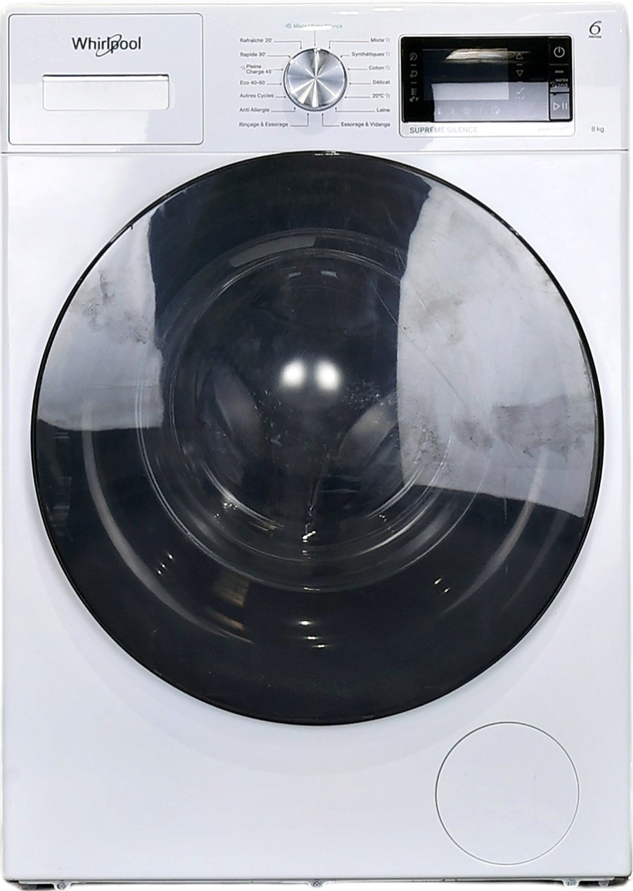 Lave-linge hublot blanc Whirlpool W7X89BSILENCEFR 8 kg