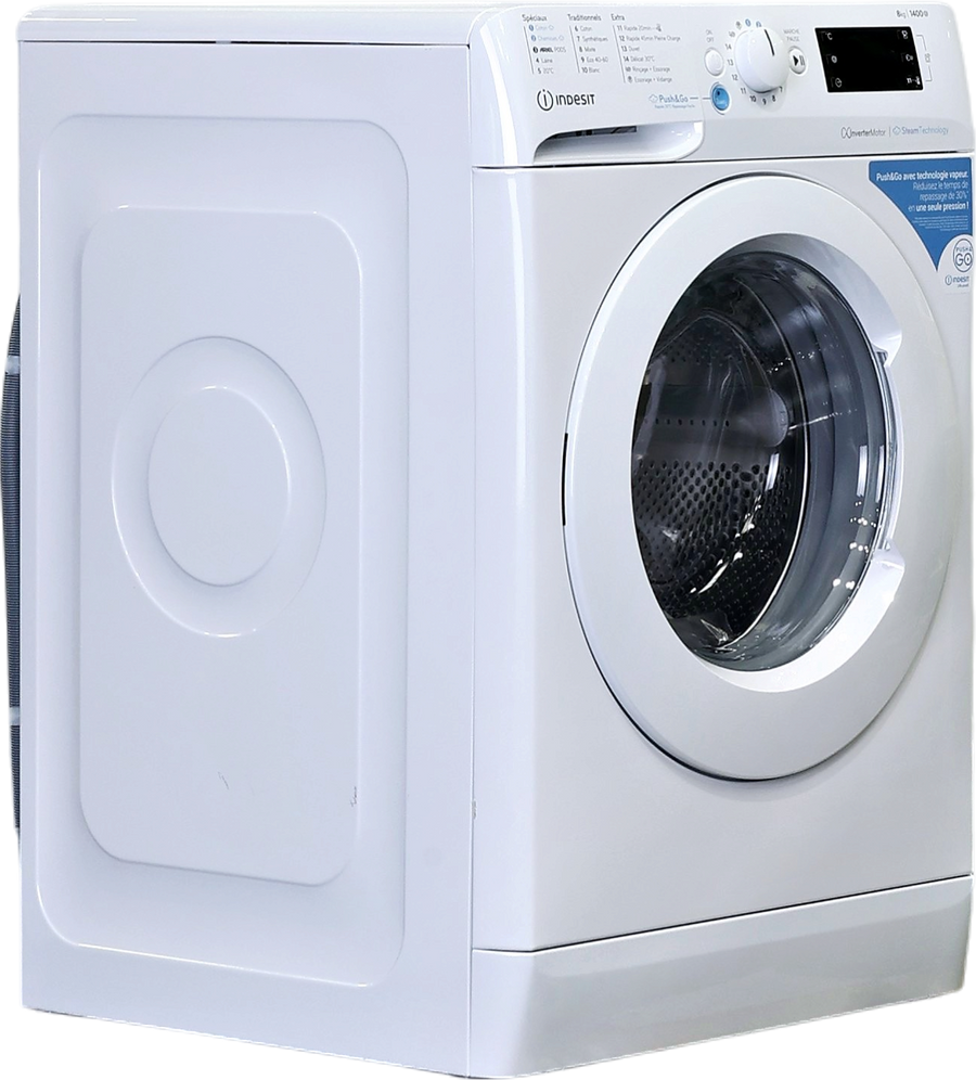 Lave-linge hublot blanc Indesit BWE81496XWVFR 8 kg, vue 2