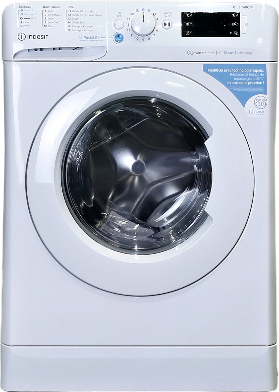 Lave-linge hublot blanc Indesit BWE81496XWVFR 8 kg