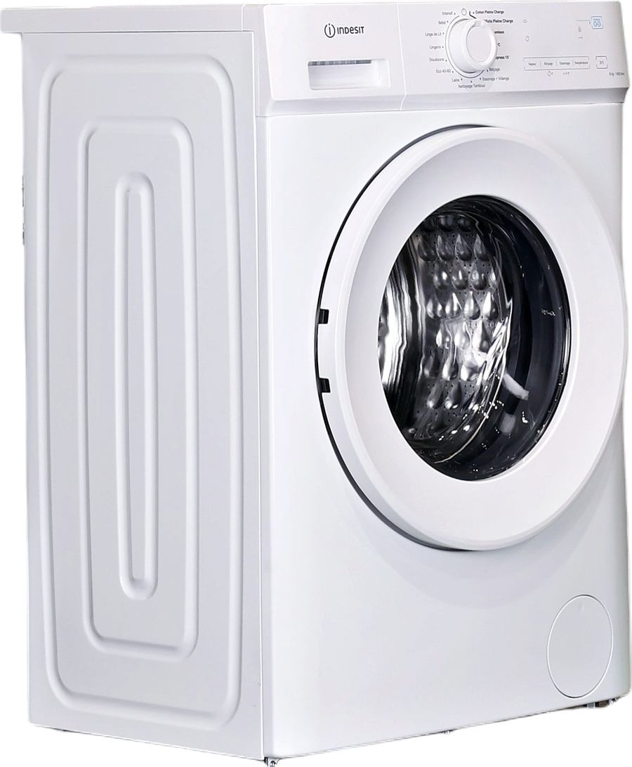 Lave-linge hublot blanc Indesit IMA864MYTIMEFR 8 kg, vue 2