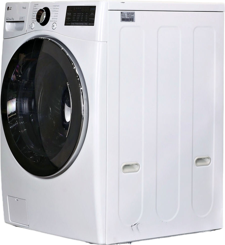 Lave-linge hublot blanc LG F71P12WHS 17 kg vu de face, vue 3