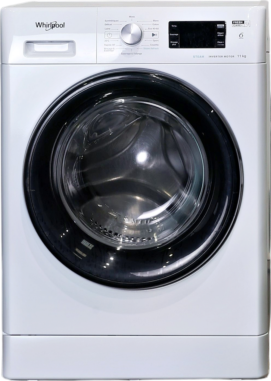 Lave-linge hublot reconditionné Whirlpool FFBD11469BVFR blanc, 11 kg