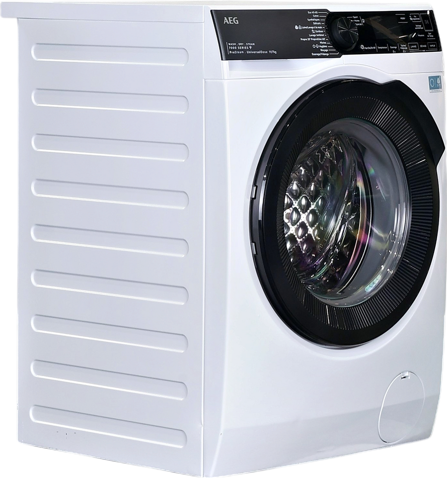 Lave-linge séchant blanc AEG LWR73A1176V 11 kg vu de face, vue 2