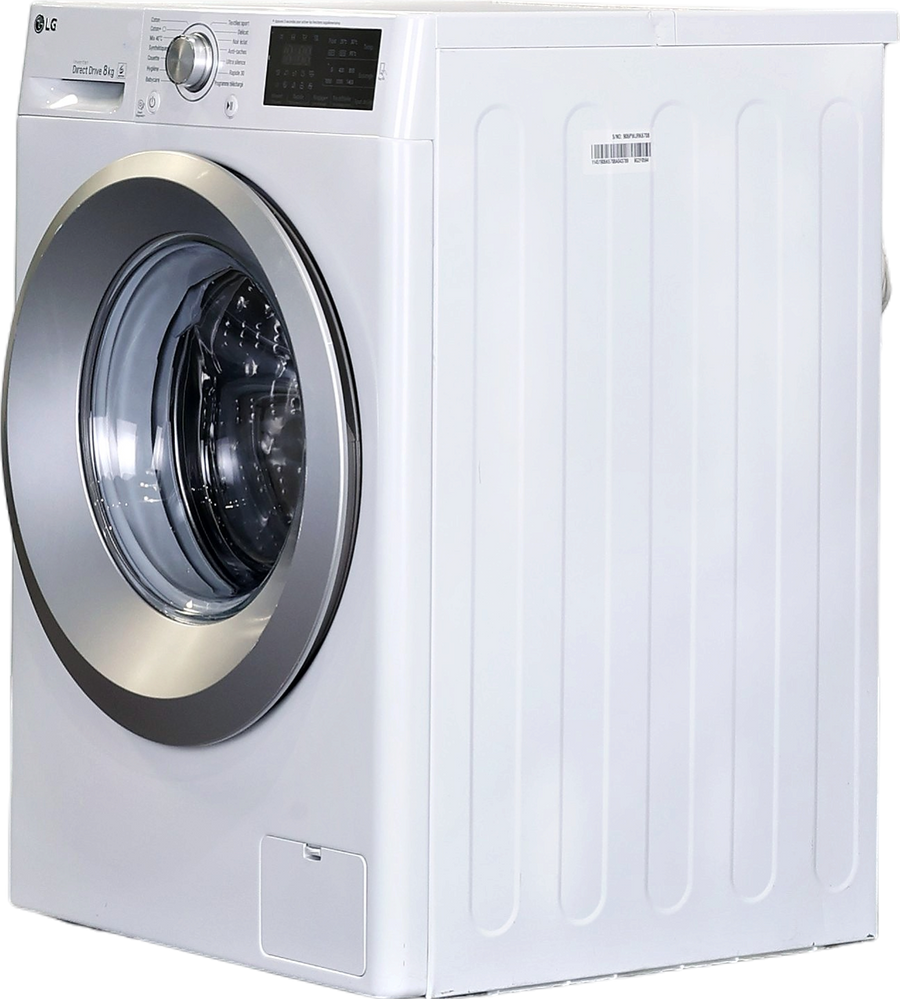 Lave-linge hublot blanc LG F84J54WH 8 kg vu de face, vue 3