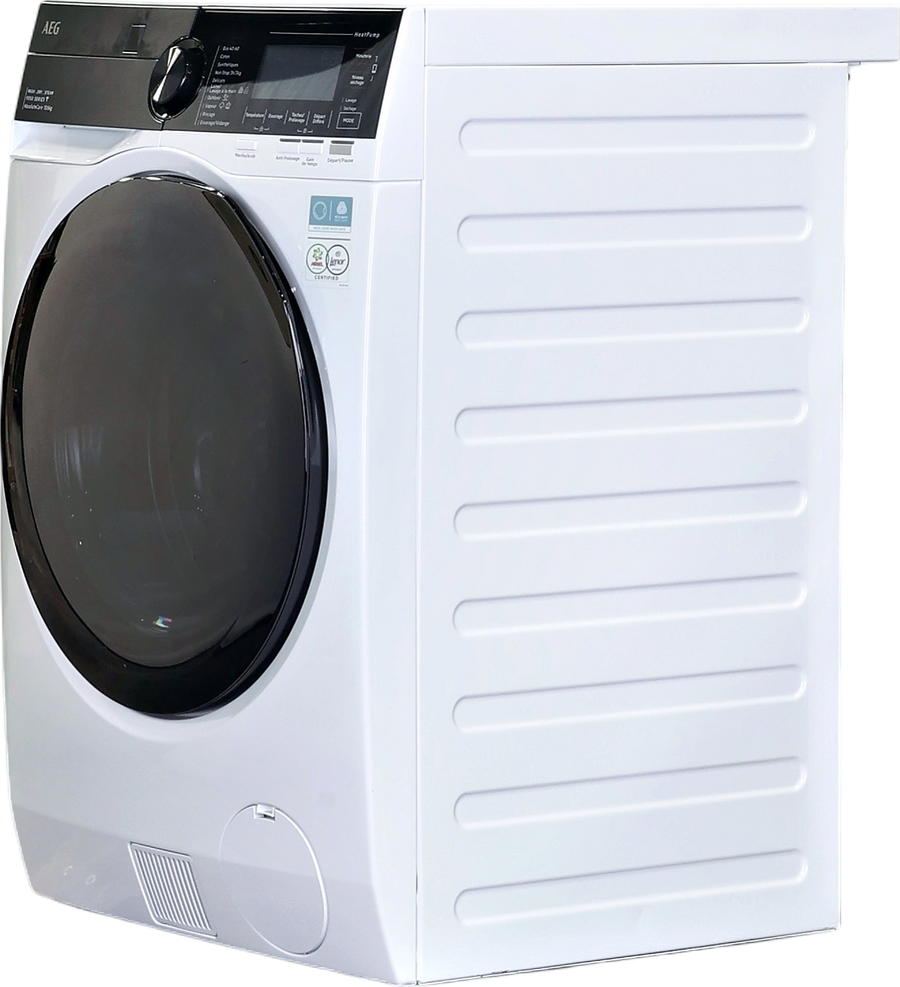 Lave-linge séchant blanc AEG LWR98B166X 10 kg vu de face, vue 3