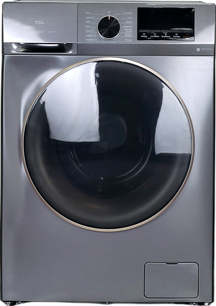 Lave-linge hublot reconditionné TCL FP1012SA0FR gris foncé, 10 kg