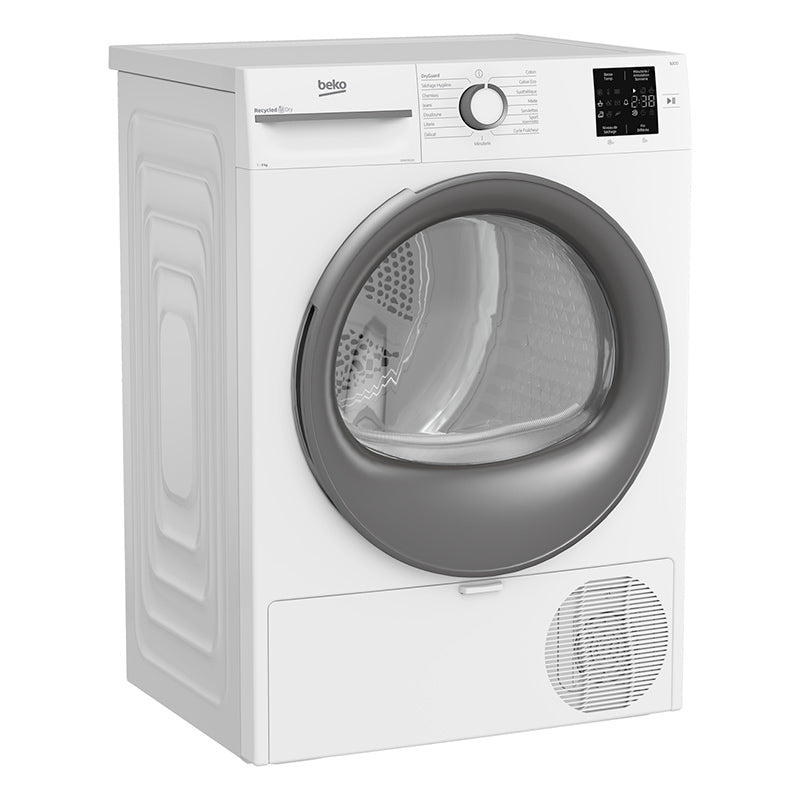 Sèche-linge pompe à chaleur Beko D3H19302W 9 kg à hublot, vue 2