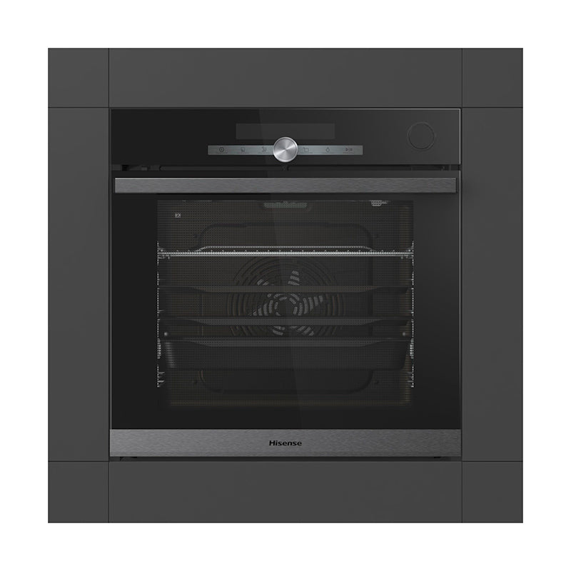 Four encastrable vapeur Hisense BSA 66333 PG 77 L noir avec rails télescopiques, vue 2