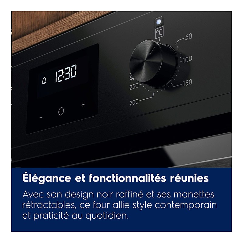 Four encastrable catalyse Electrolux EOF3C40TH 72 L noir mat, vue 5