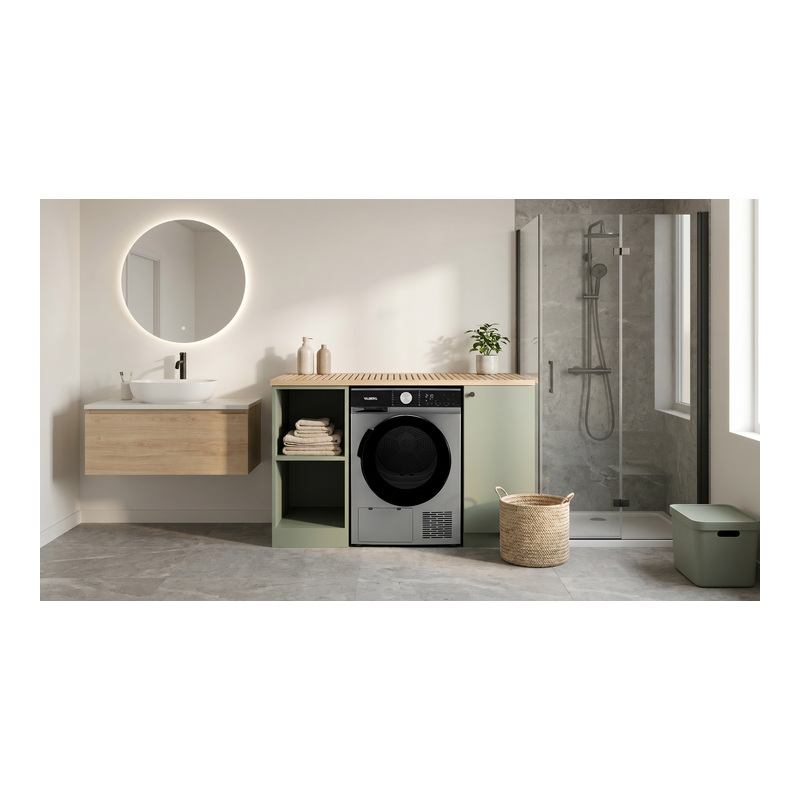 Sèche-linge pompe à chaleur Valberg DHP 8 C S566C 8 kg à hublot, vue 7